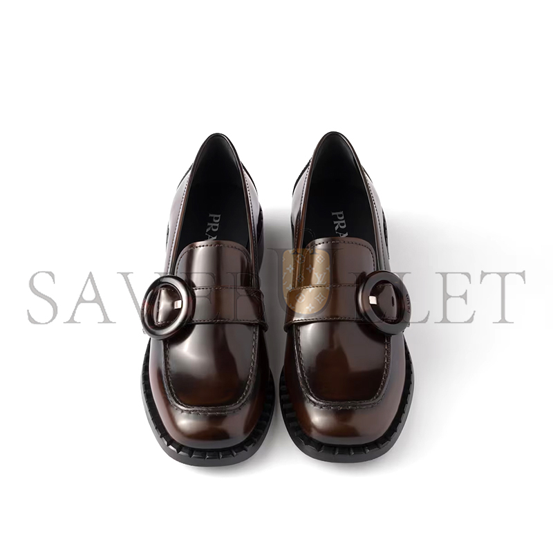 Pra*a brushed leather loafers 1d979n